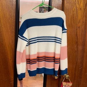 Color block sweater